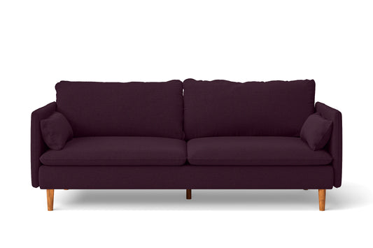 Tirreni 3 Seater Sofa Purple Linen Fabric