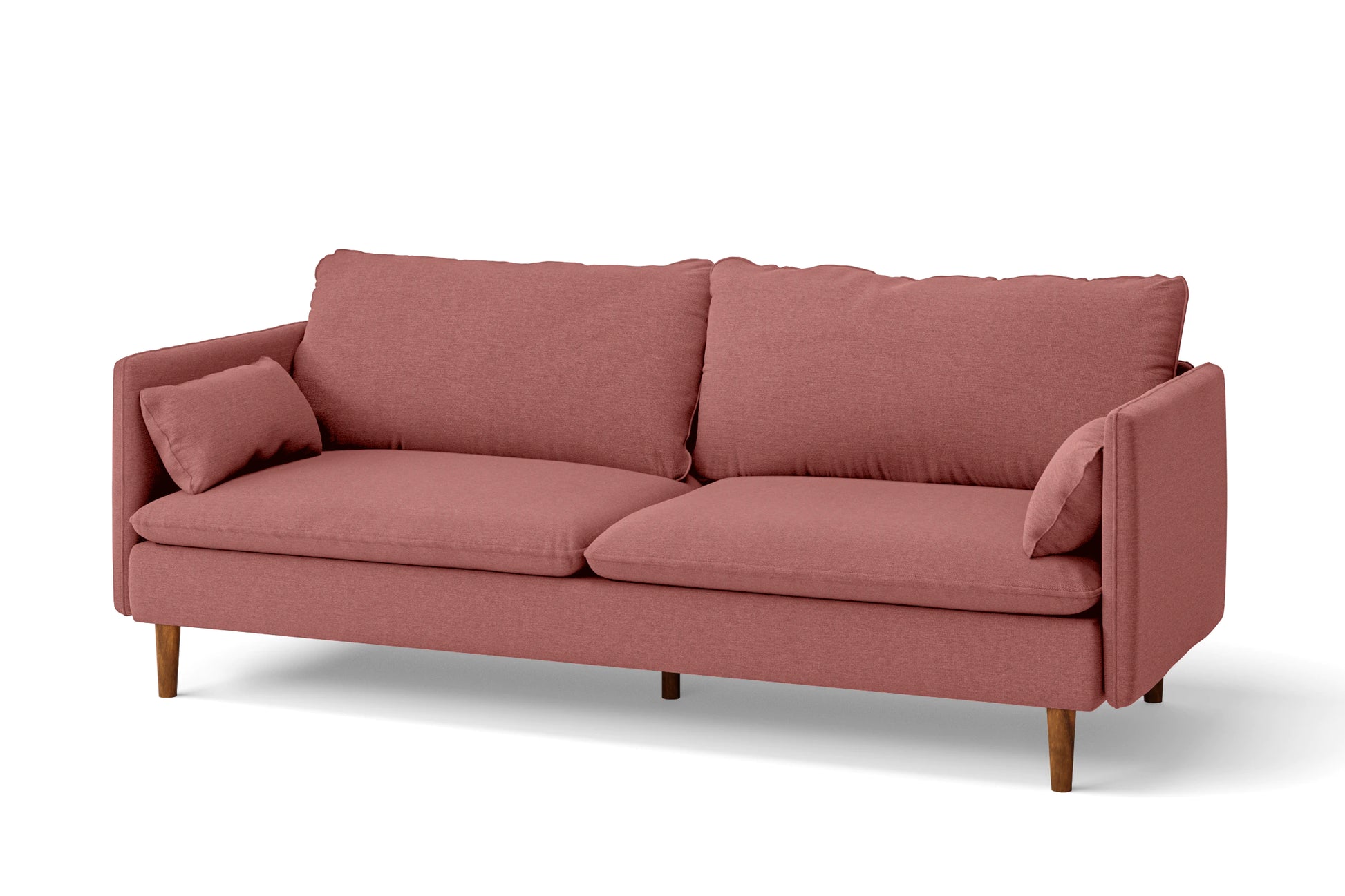 Tirreni 3 Seater Sofa Rose Pink Linen Fabric