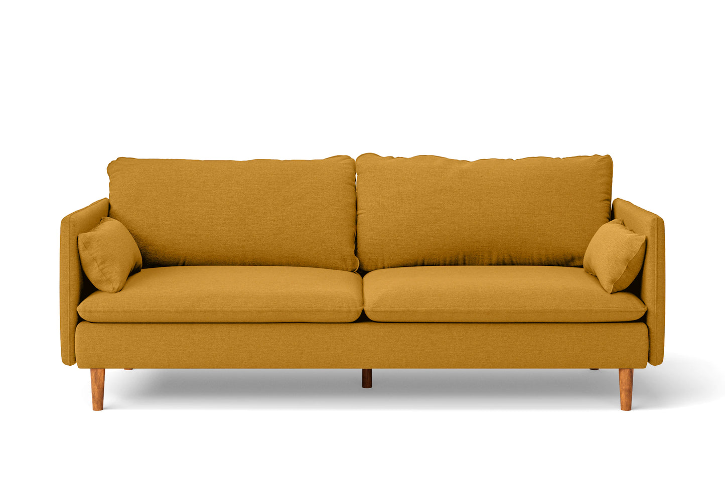 Tirreni 3 Seater Sofa Yellow Linen Fabric