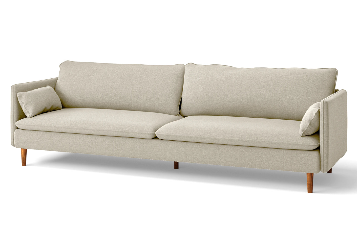 Tirreni 4 Seater Sofa Cream Linen Fabric