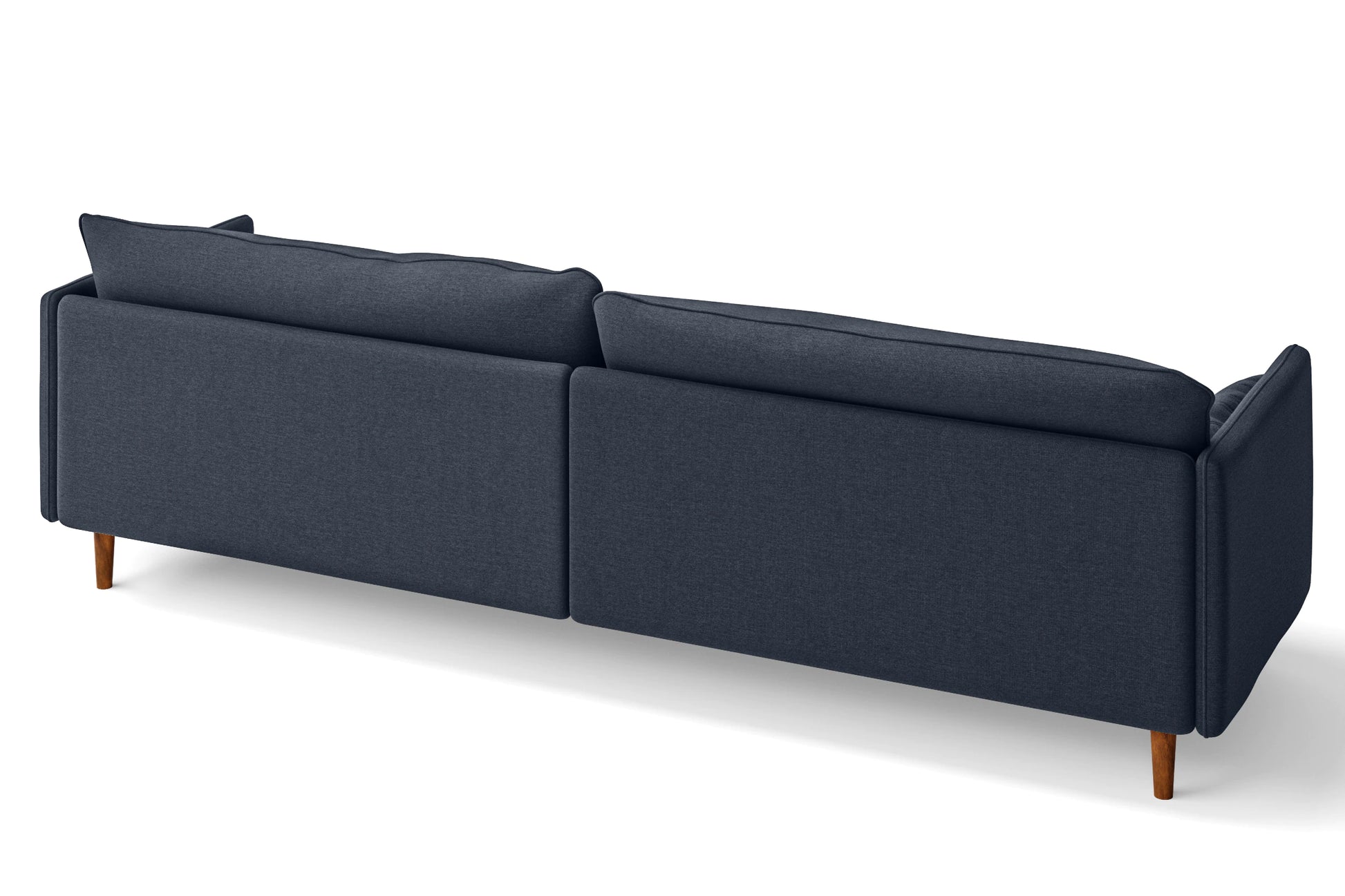 Tirreni 4 Seater Sofa Dark Blue Linen Fabric