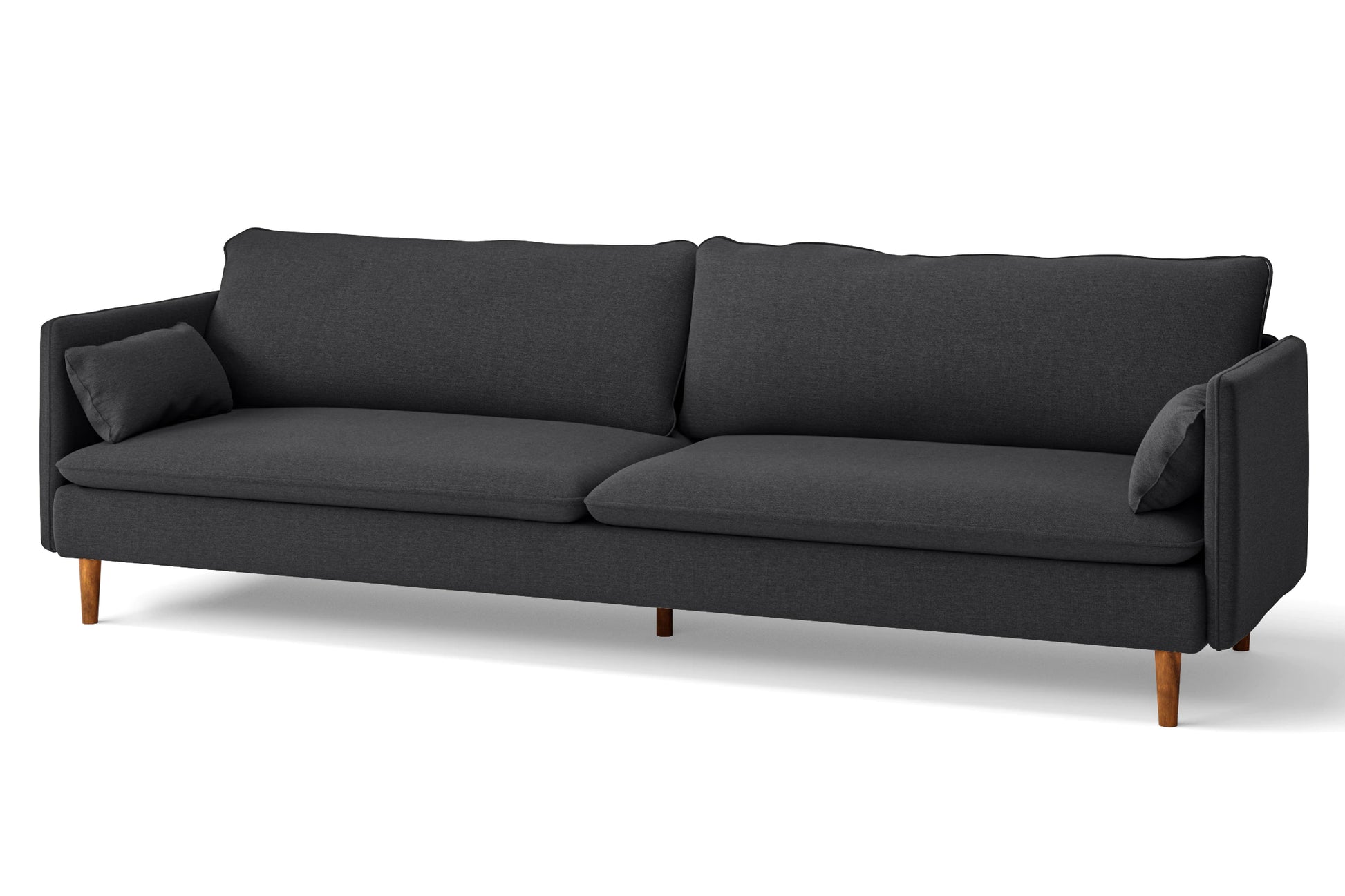 Tirreni 4 Seater Sofa Dark Grey Linen Fabric