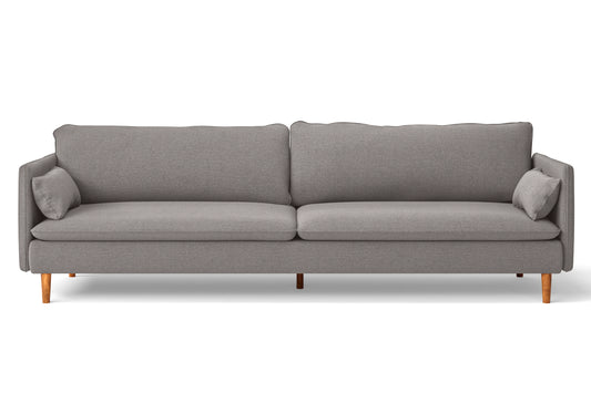 Tirreni 4 Seater Sofa Grey Linen Fabric