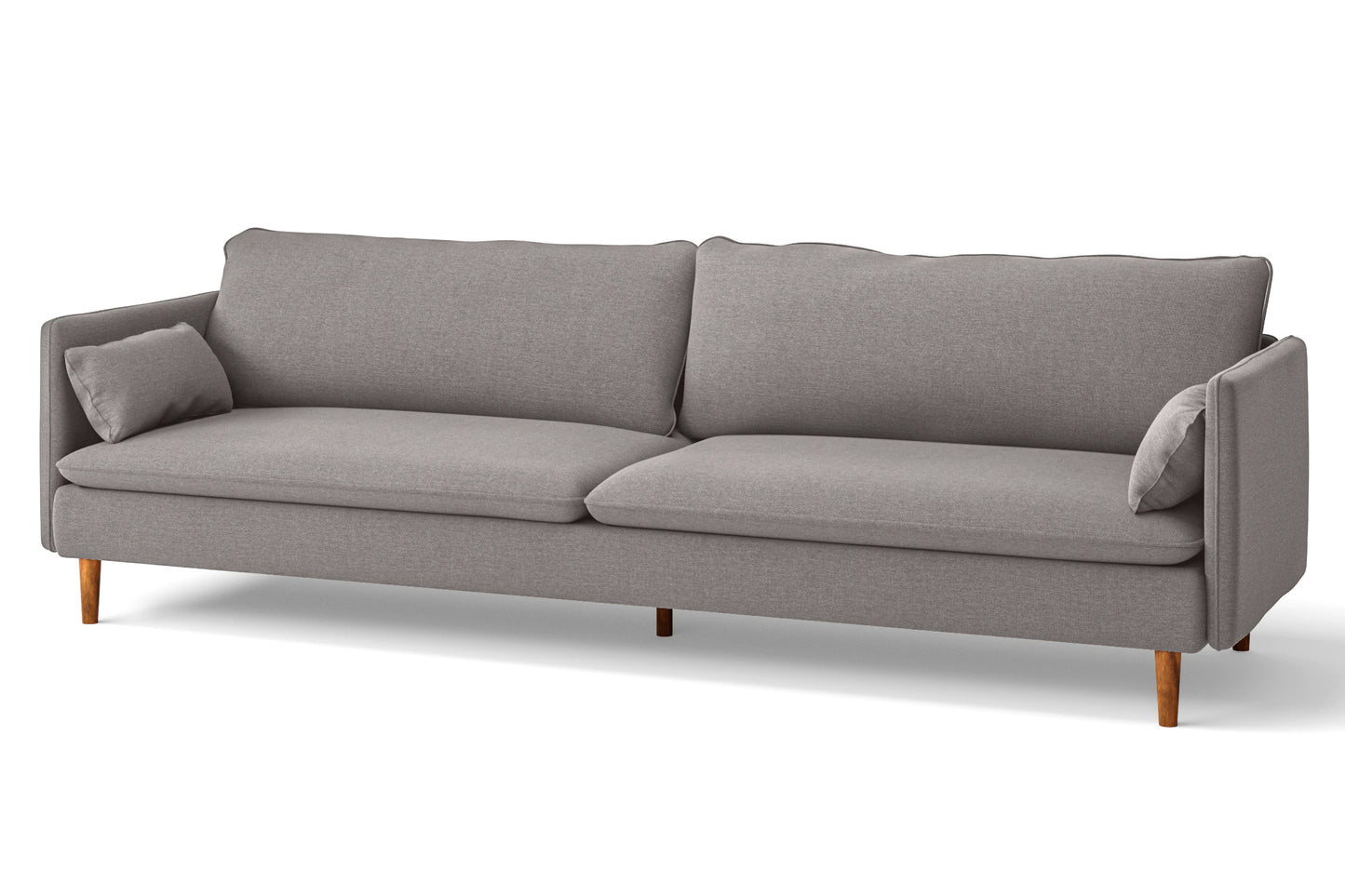 Tirreni 4 Seater Sofa Grey Linen Fabric