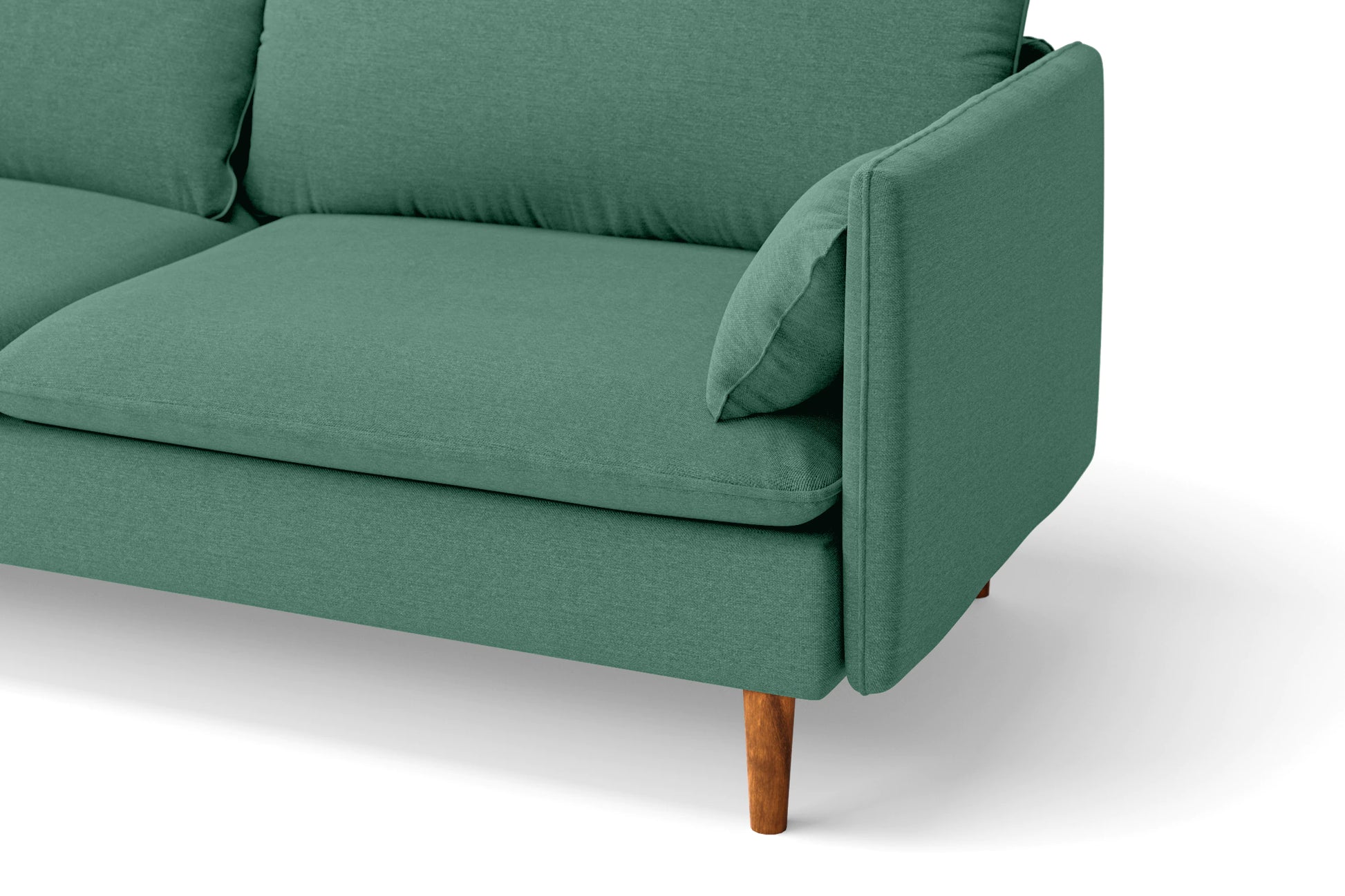 Tirreni 4 Seater Sofa Mint Green Linen Fabric