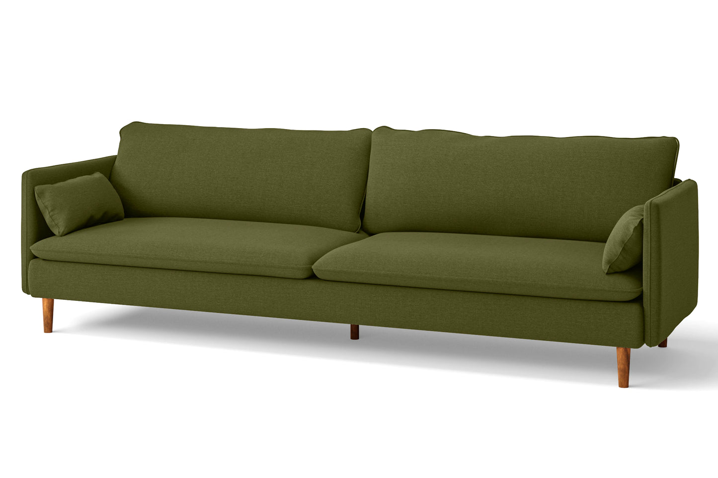 Tirreni 4 Seater Sofa Olive Linen Fabric