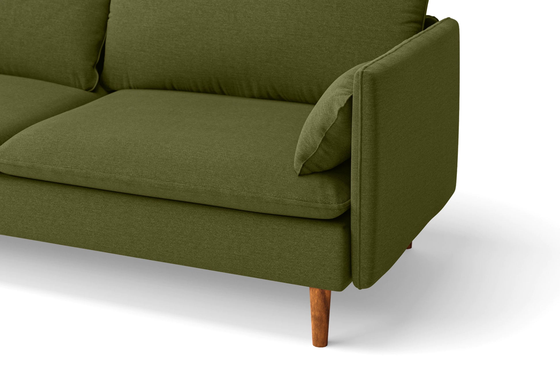 Tirreni 4 Seater Sofa Olive Linen Fabric