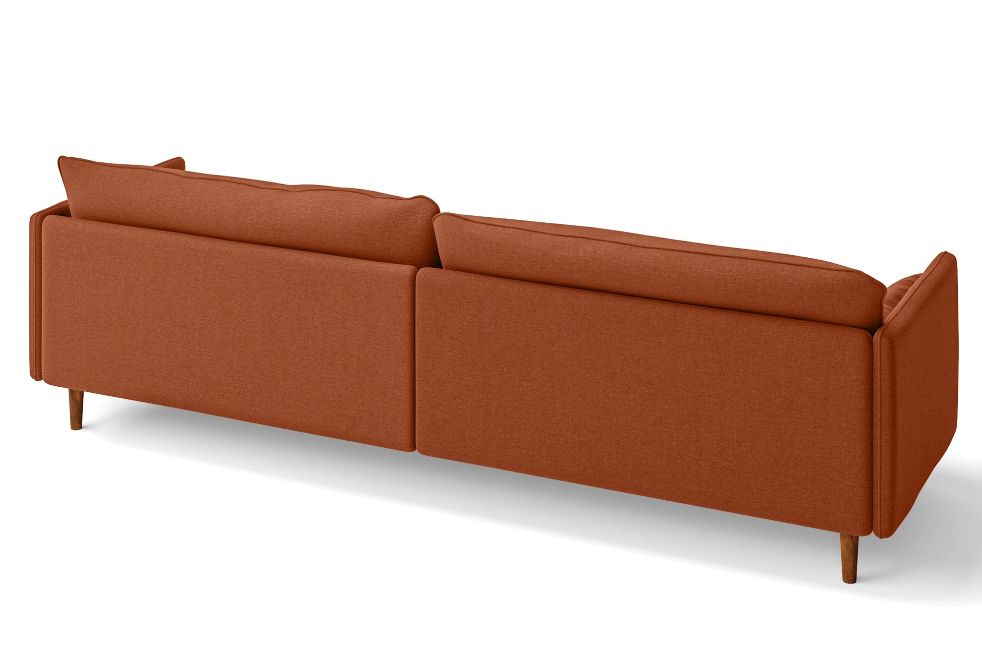 Tirreni 4 Seater Sofa Orange Linen Fabric