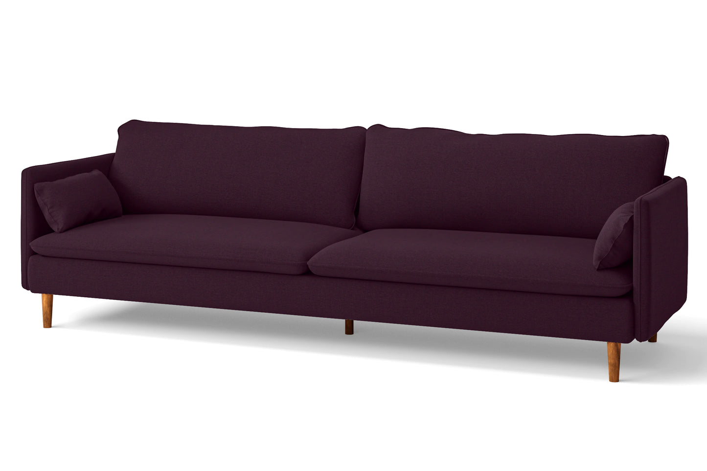 Tirreni 4 Seater Sofa Purple Linen Fabric