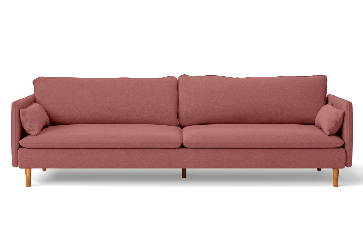 Tirreni 4 Seater Sofa Rose Pink Linen Fabric