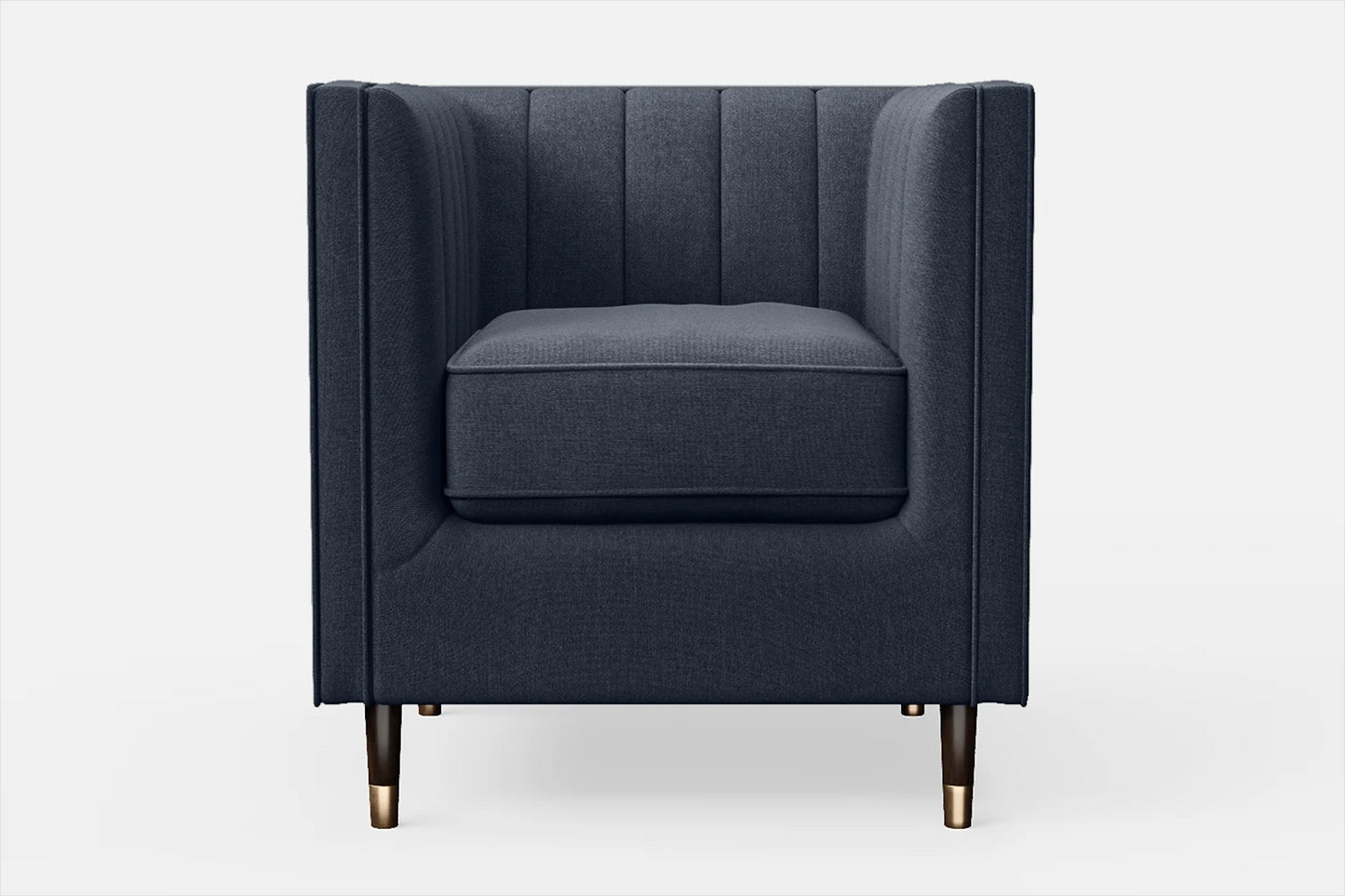 Tivoli Armchair Dark Blue Linen Fabric