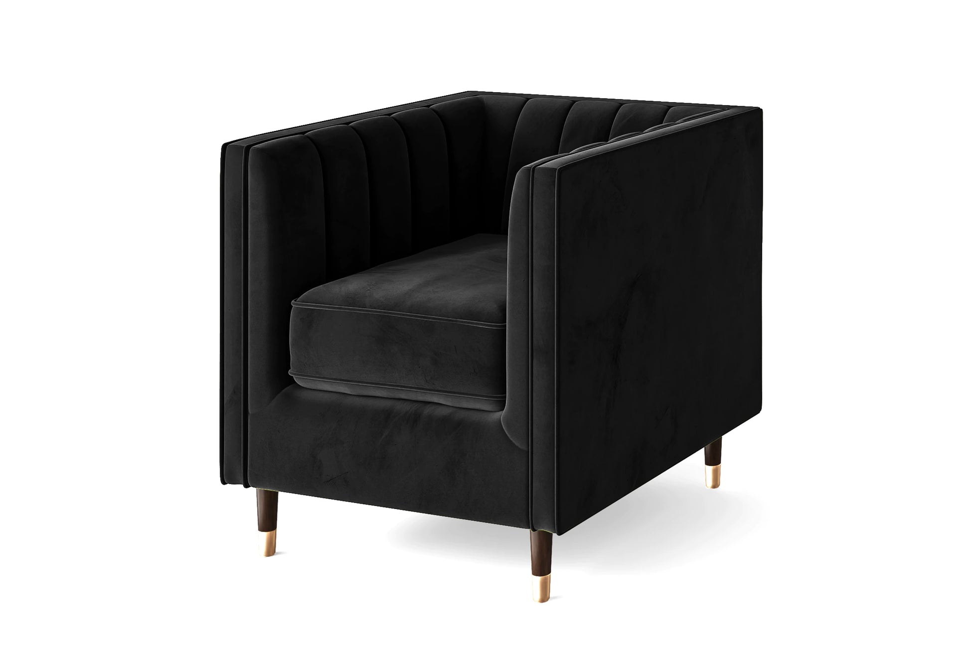 Tivoli Armchair Black Velvet