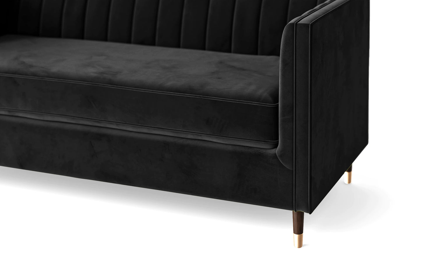 Tivoli Armchair Black Velvet