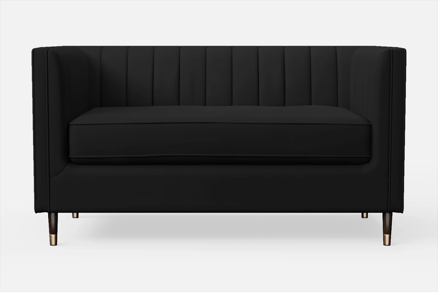 Tivoli 2 Seater Sofa Black Leather