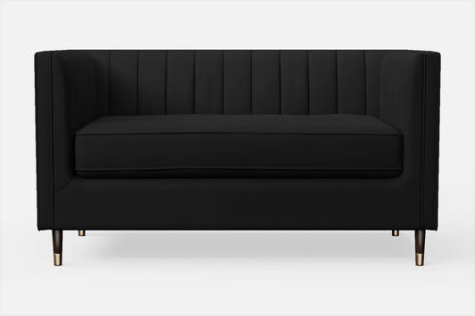 Tivoli 2 Seater Sofa Black Leather