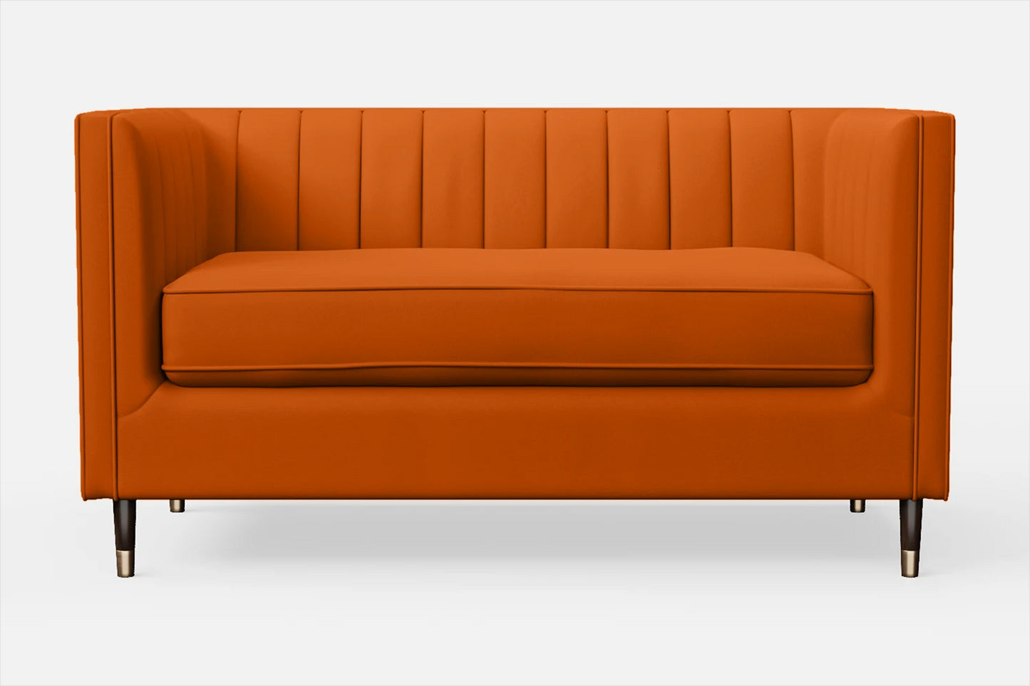 Tivoli 2 Seater Sofa Orange Leather