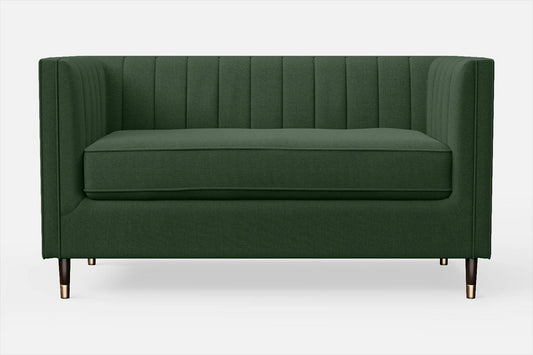 Tivoli 2 Seater Sofa Forest Green Linen Fabric