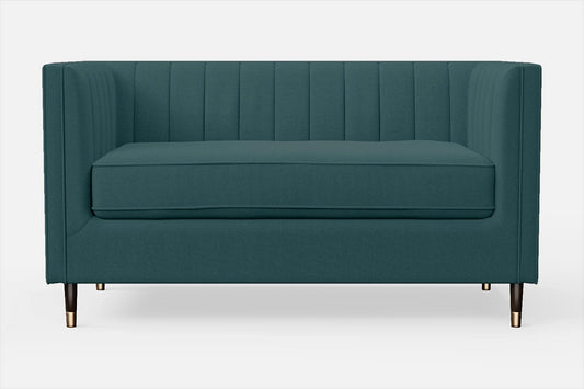 Tivoli 2 Seater Sofa Teal Linen Fabric