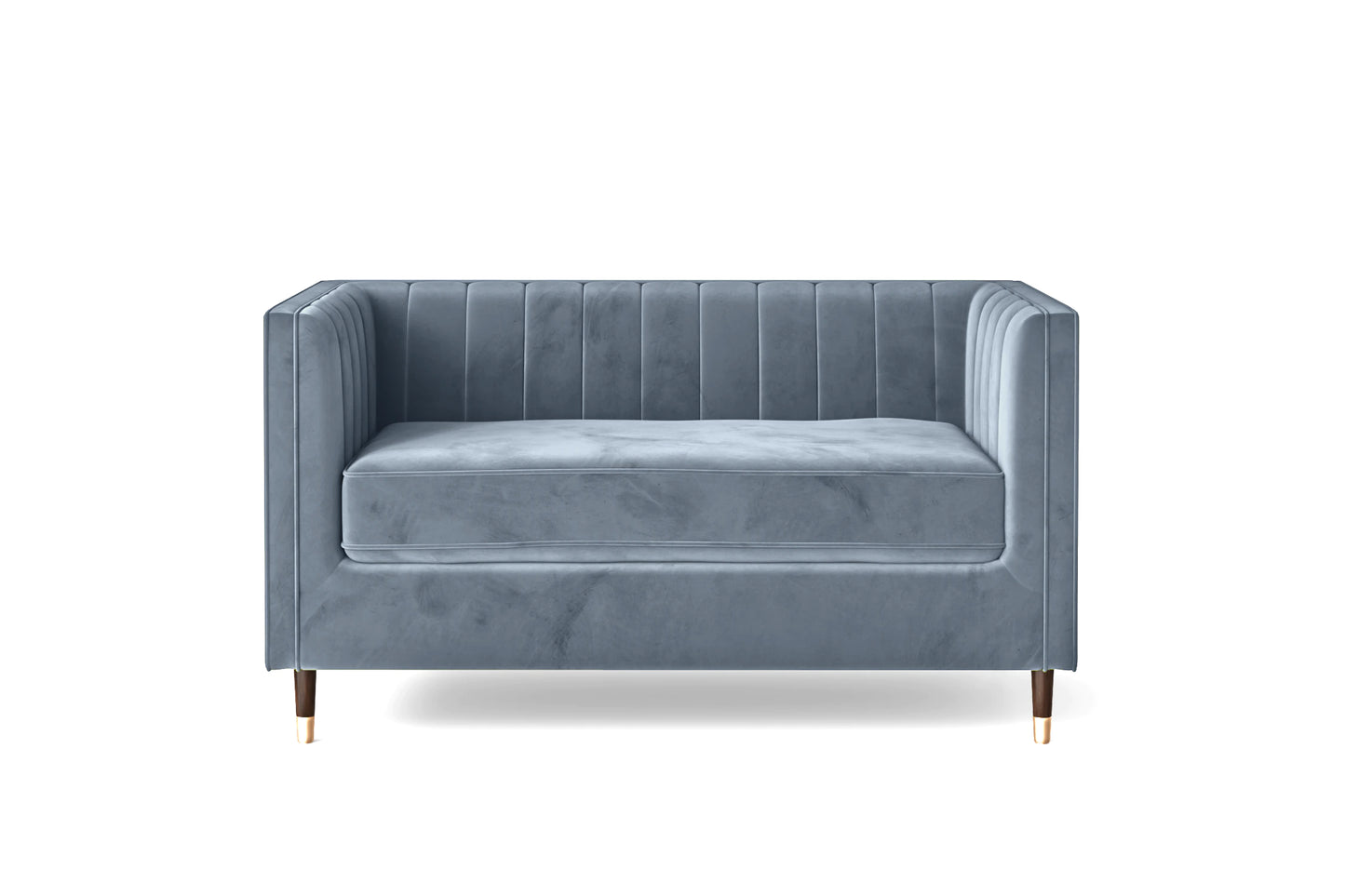 Tivoli 2 Seater Sofa Baby Blue Velvet