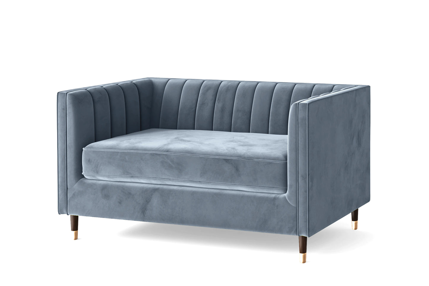 Tivoli 2 Seater Sofa Baby Blue Velvet