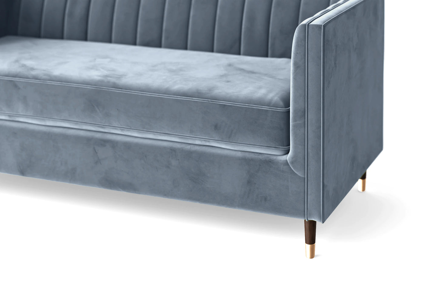 Tivoli 2 Seater Sofa Baby Blue Velvet