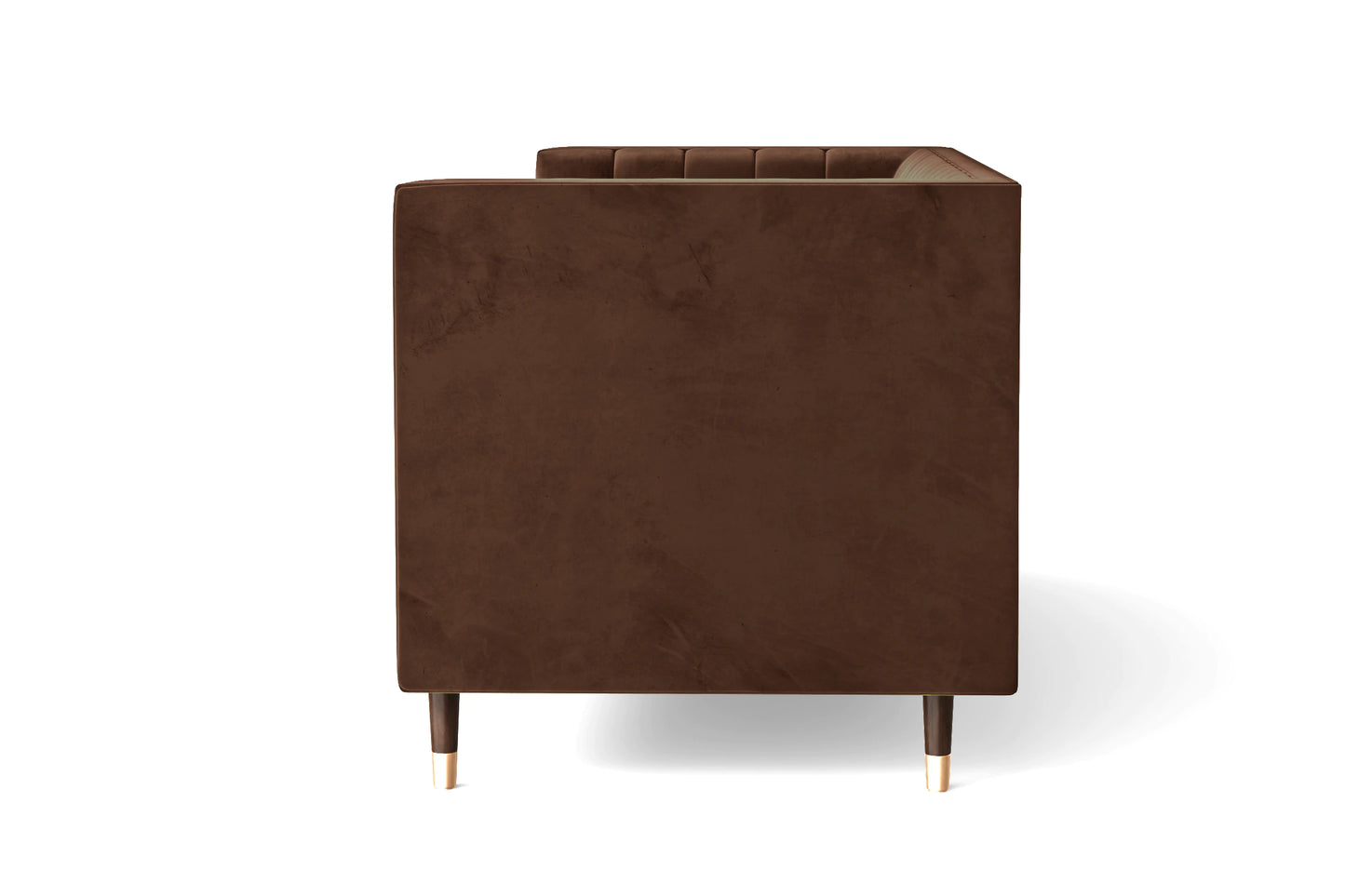 Tivoli 2 Seater Sofa Coffee Brown Velvet