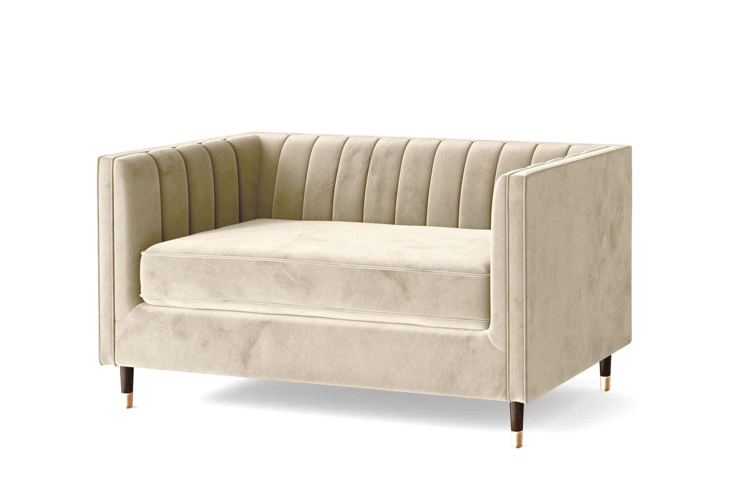 Tivoli 2 Seater Sofa Cream Velvet