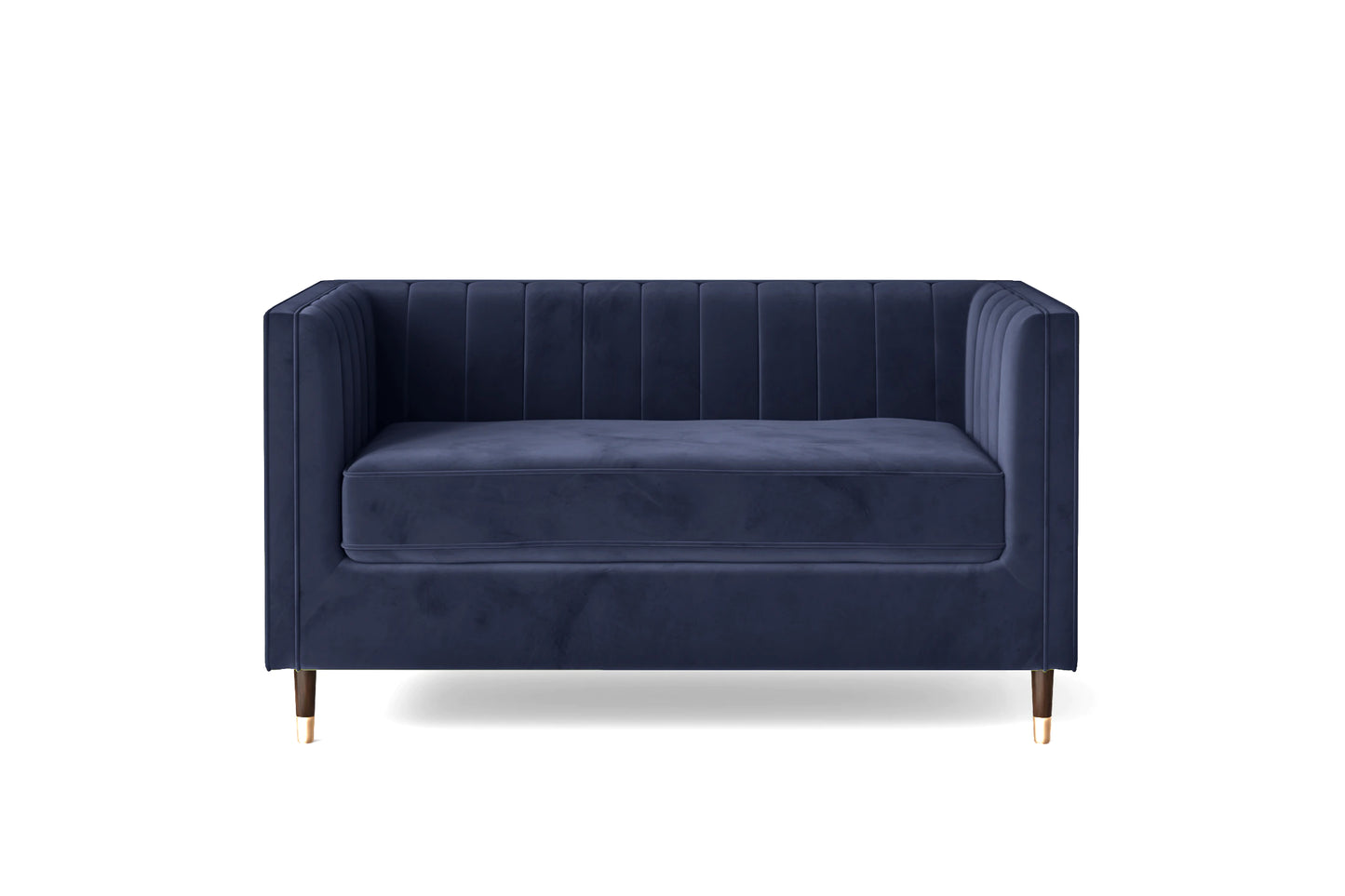 Tivoli 2 Seater Sofa Dark Blue Velvet