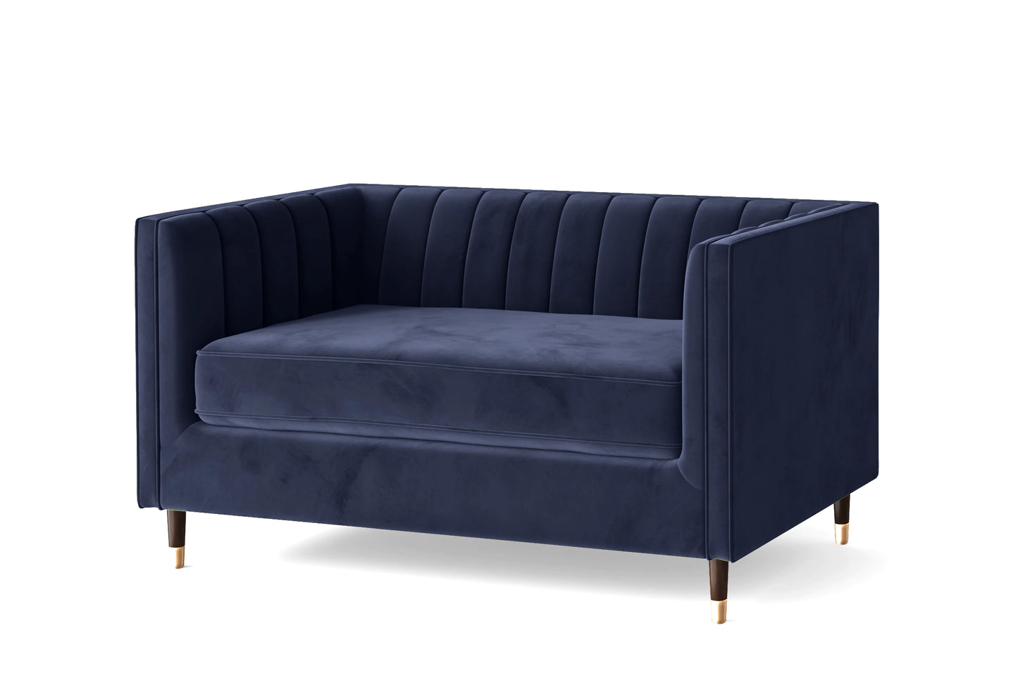 Tivoli 2 Seater Sofa Dark Blue Velvet