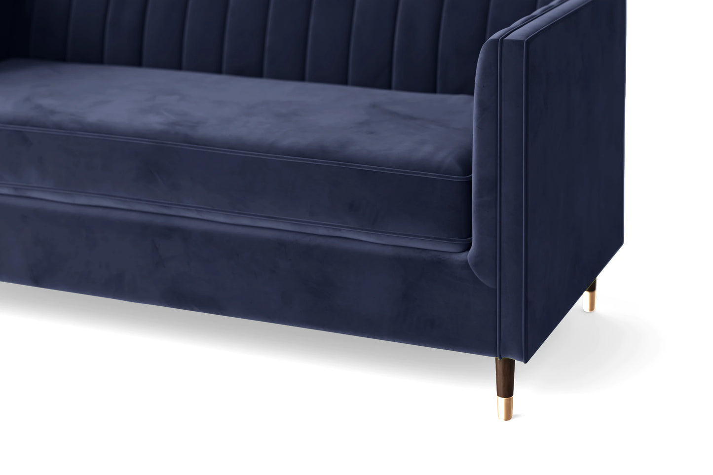 Tivoli 2 Seater Sofa Dark Blue Velvet