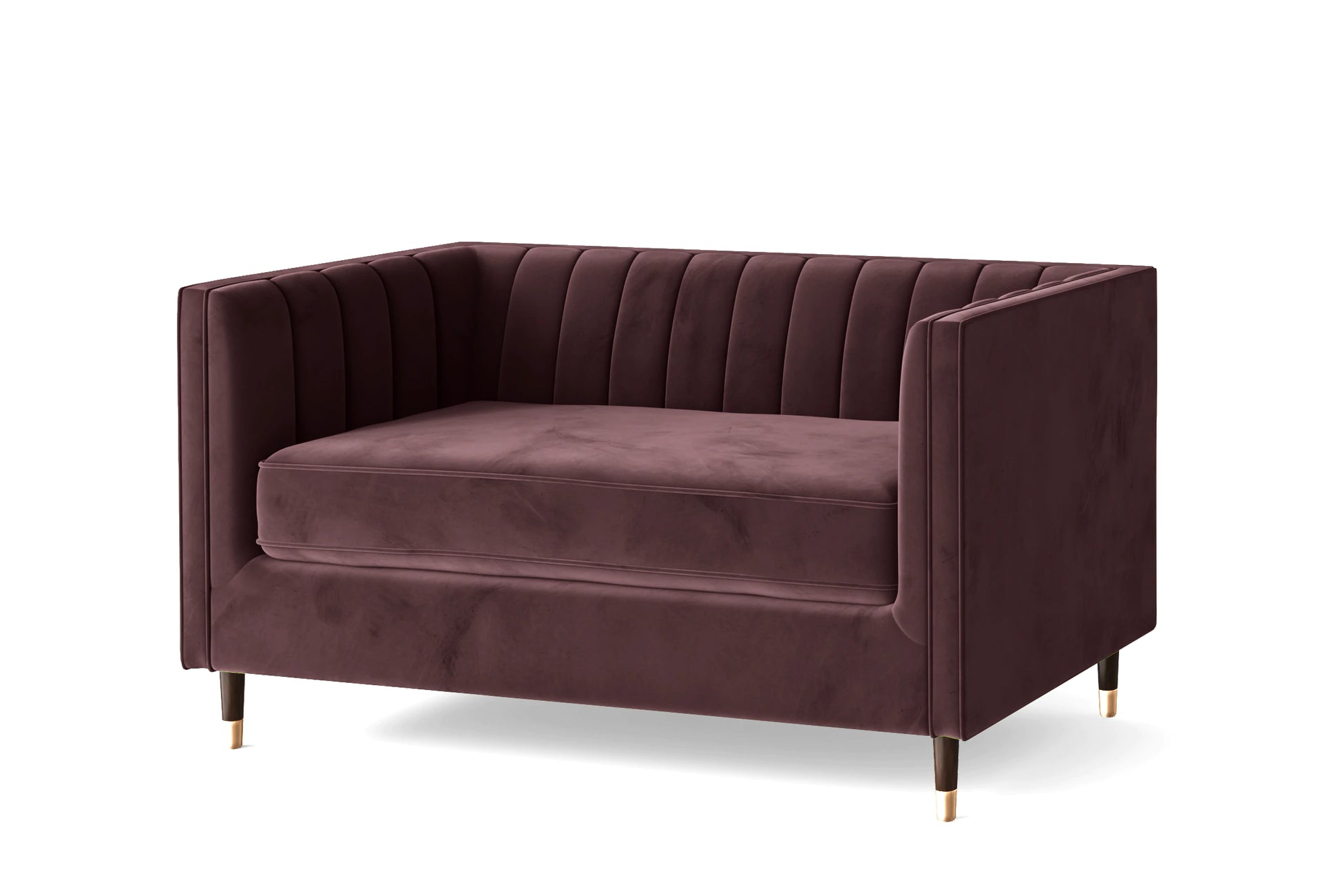 Tivoli 2 Seater Sofa Grape Velvet