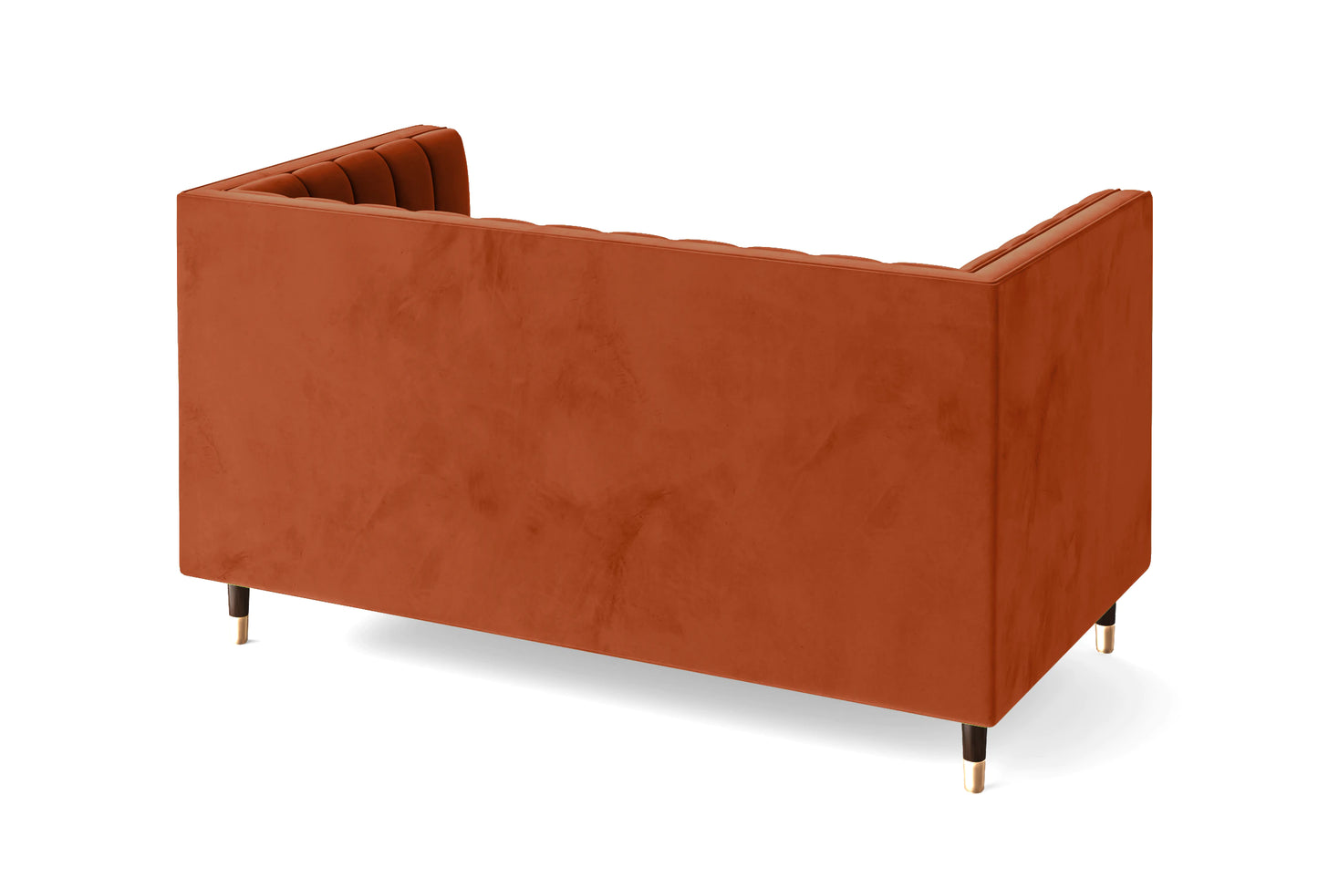 Tivoli 2 Seater Sofa Orange Velvet