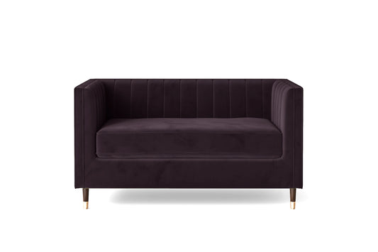 Tivoli 2 Seater Sofa Purple Velvet