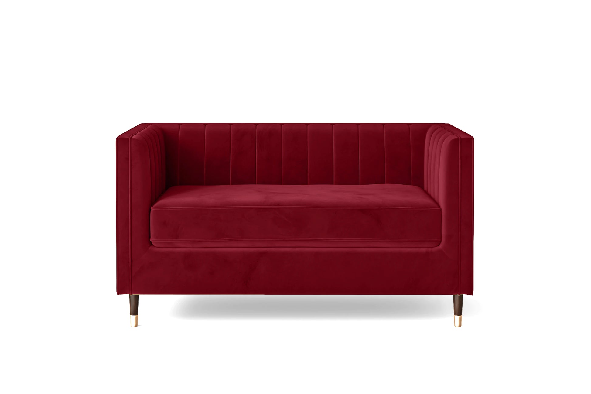 Tivoli 2 Seater Sofa Red Velvet