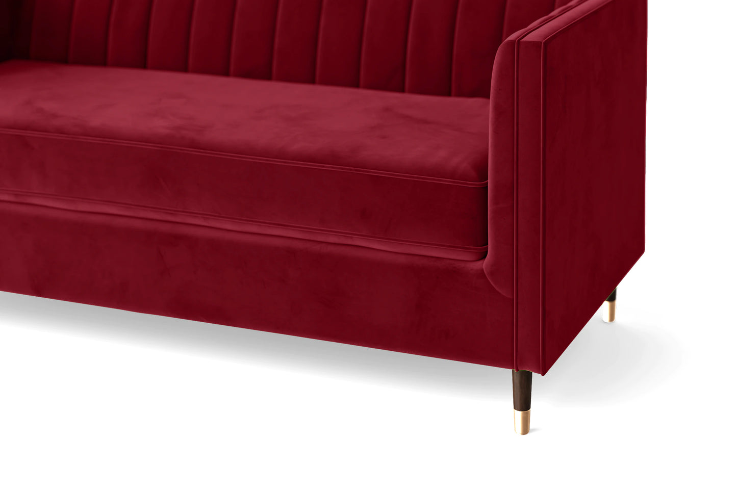 Tivoli 2 Seater Sofa Red Velvet