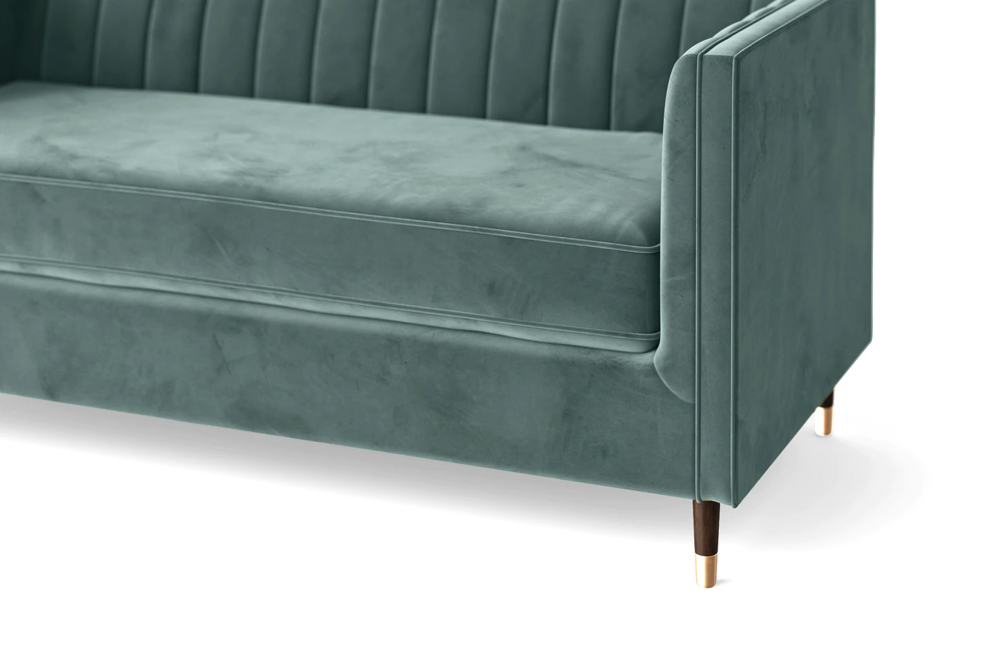 Tivoli 2 Seater Sofa Teal Velvet