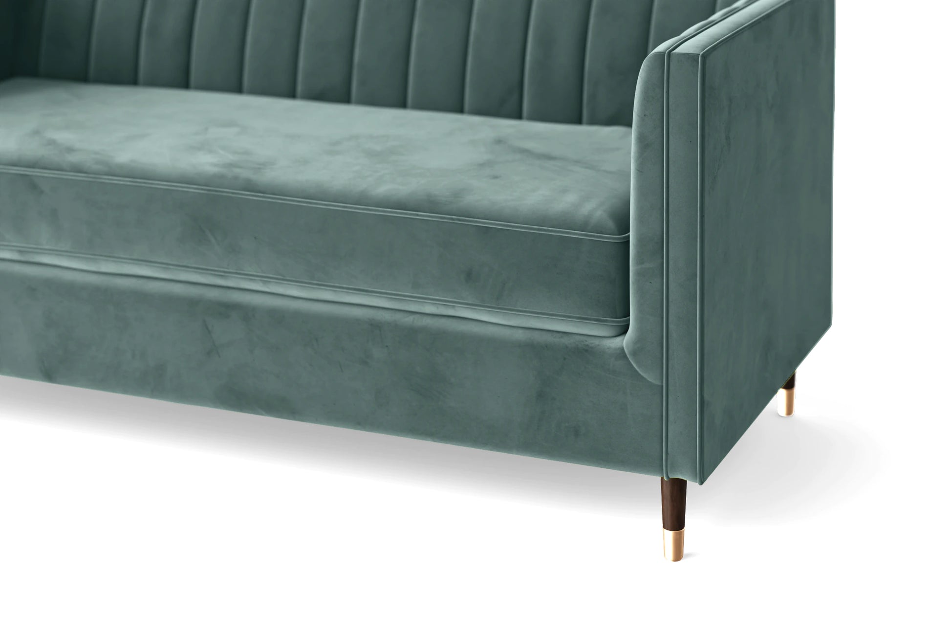 Tivoli 2 Seater Sofa Teal Velvet