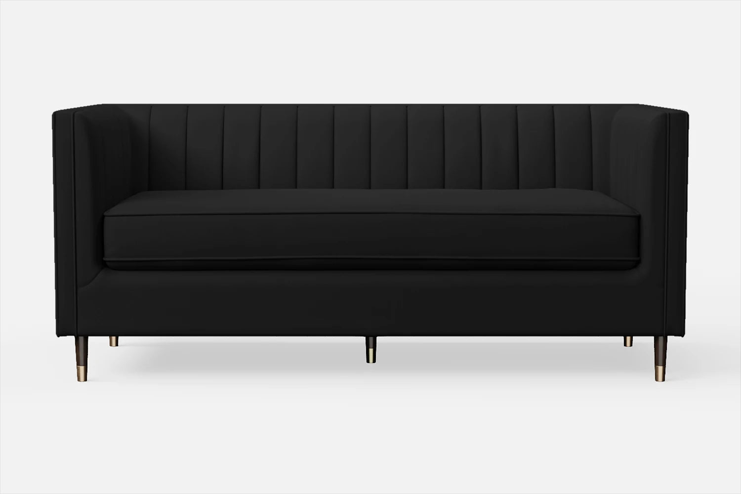 Tivoli 3 Seater Sofa Black Leather