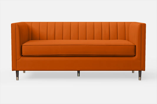 Tivoli 3 Seater Sofa Orange Leather