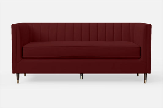 Tivoli 3 Seater Sofa Red Leather