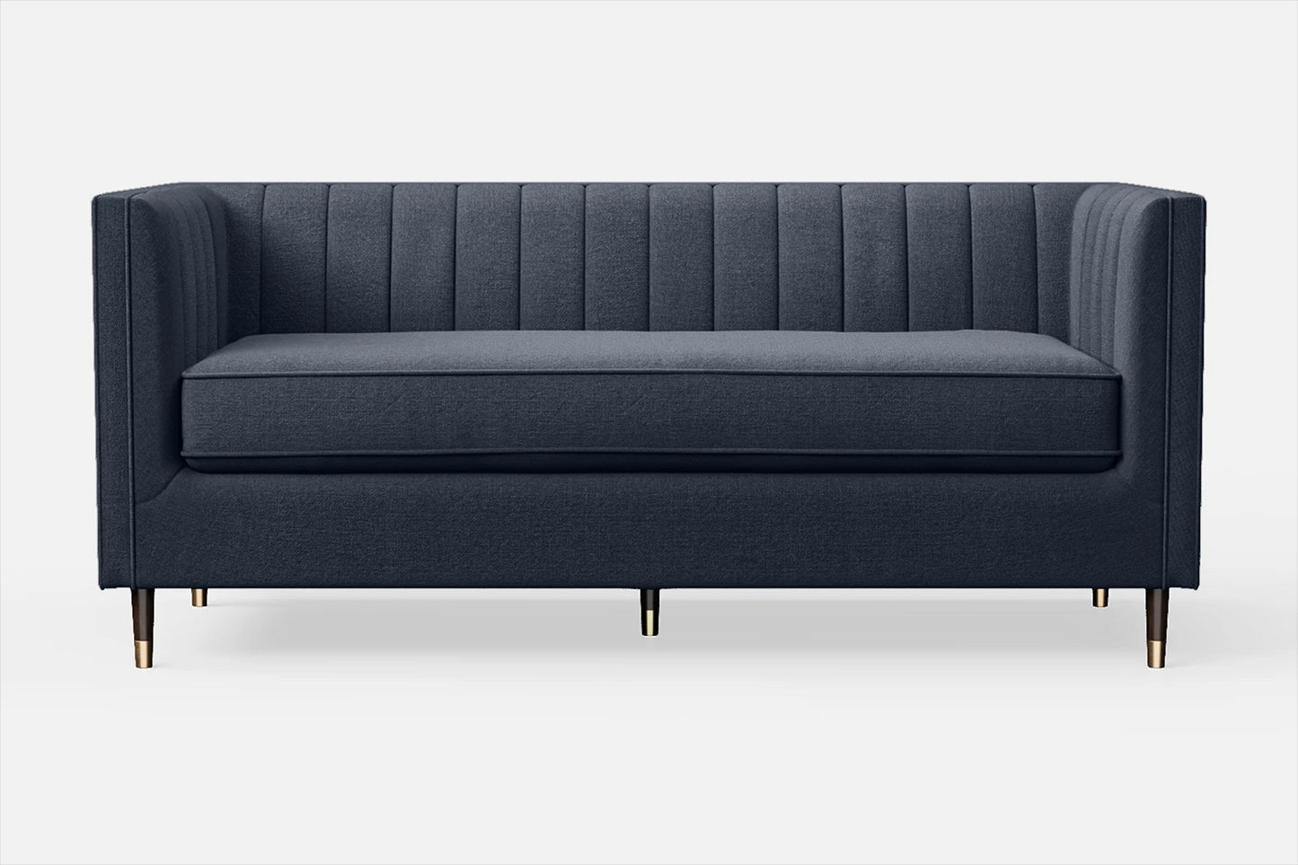 Tivoli 3 Seater Sofa Dark Blue Linen Fabric