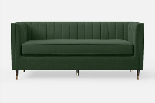 Tivoli 3 Seater Sofa Forest Green Linen Fabric