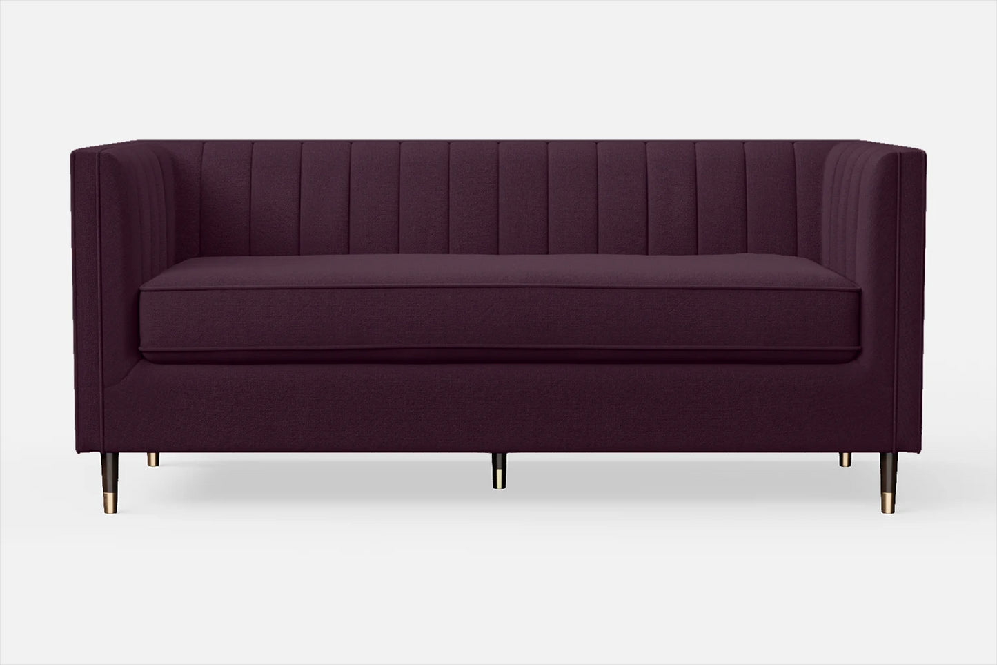 Tivoli 3 Seater Sofa Purple Linen Fabric