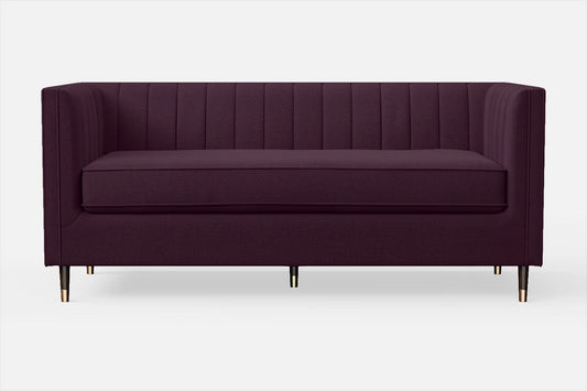 Tivoli 3 Seater Sofa Purple Linen Fabric