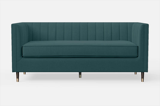 Tivoli 3 Seater Sofa Teal Linen Fabric