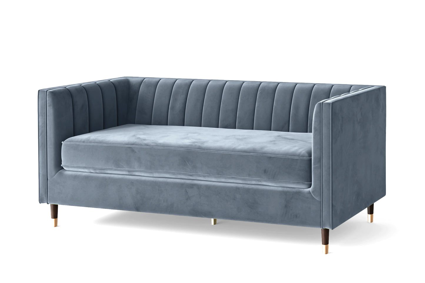 Tivoli 3 Seater Sofa Baby Blue Velvet