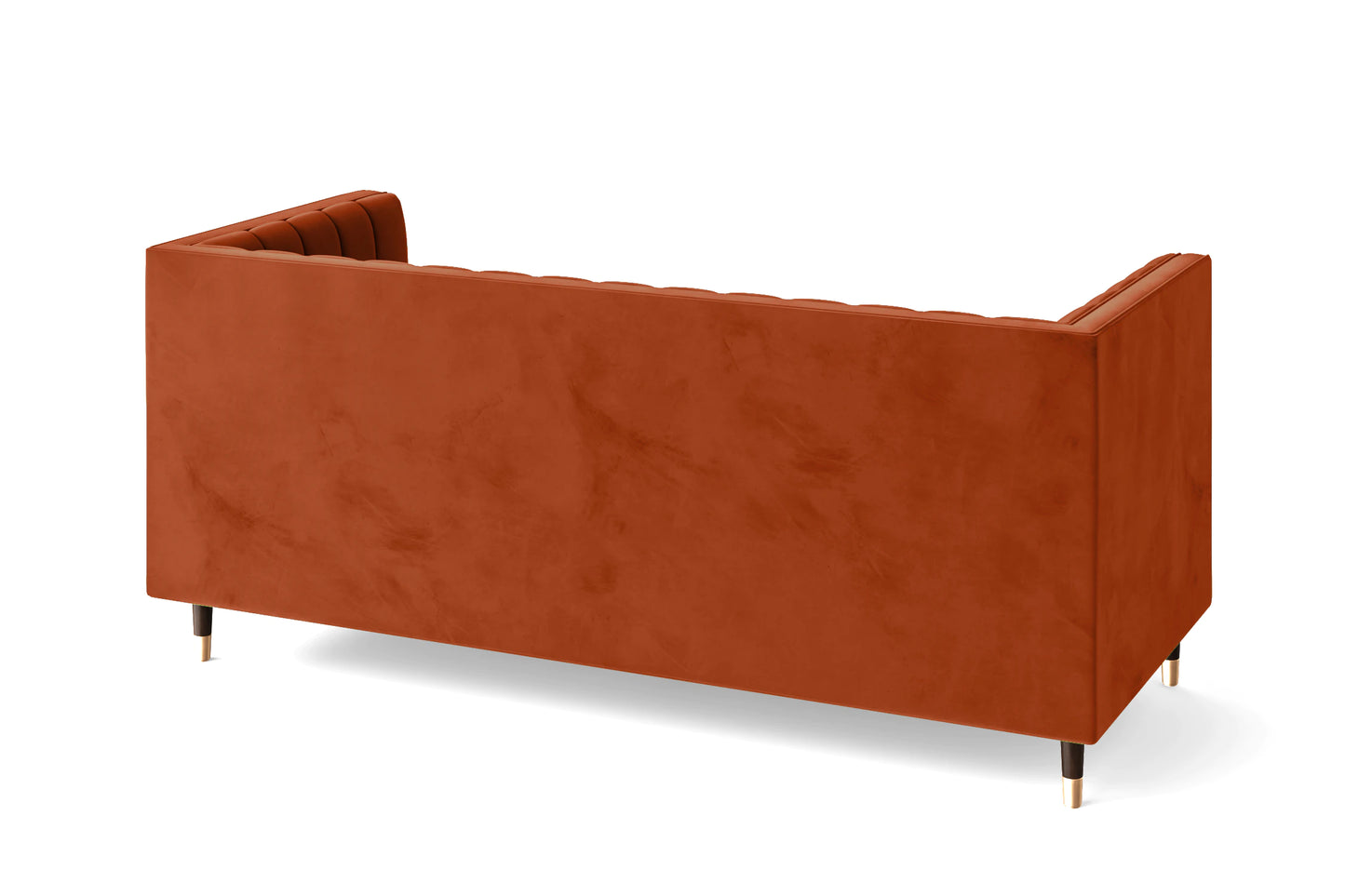 Tivoli 3 Seater Sofa Orange Velvet