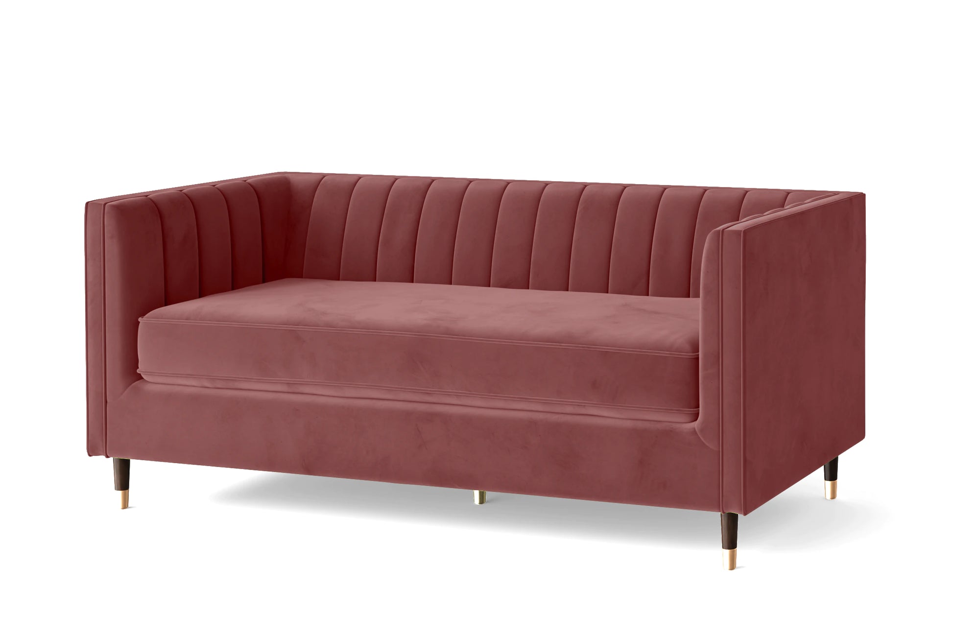 Tivoli 3 Seater Sofa Pink Velvet