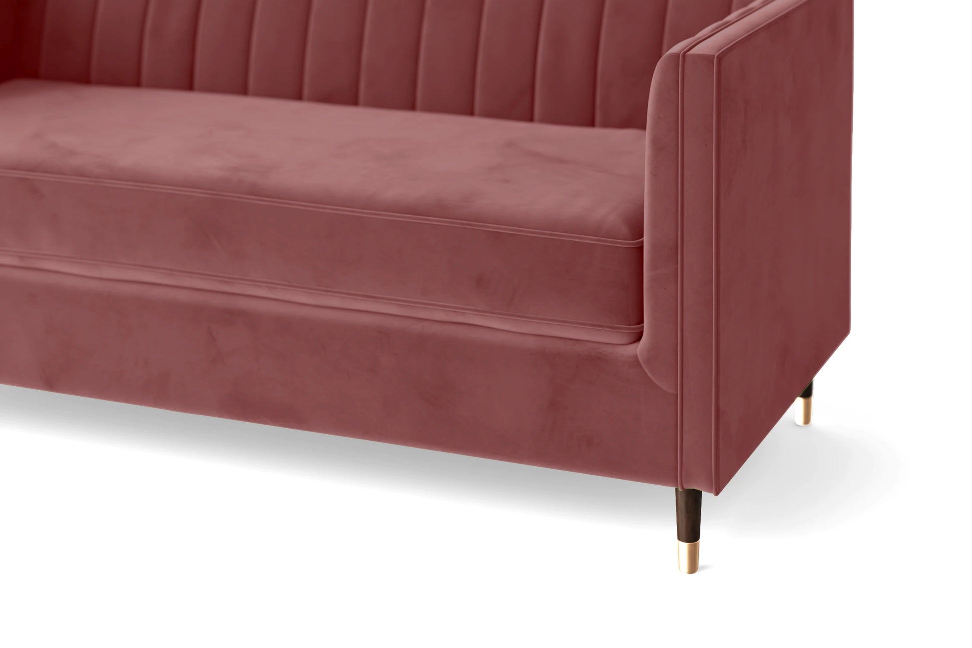 Tivoli 3 Seater Sofa Pink Velvet