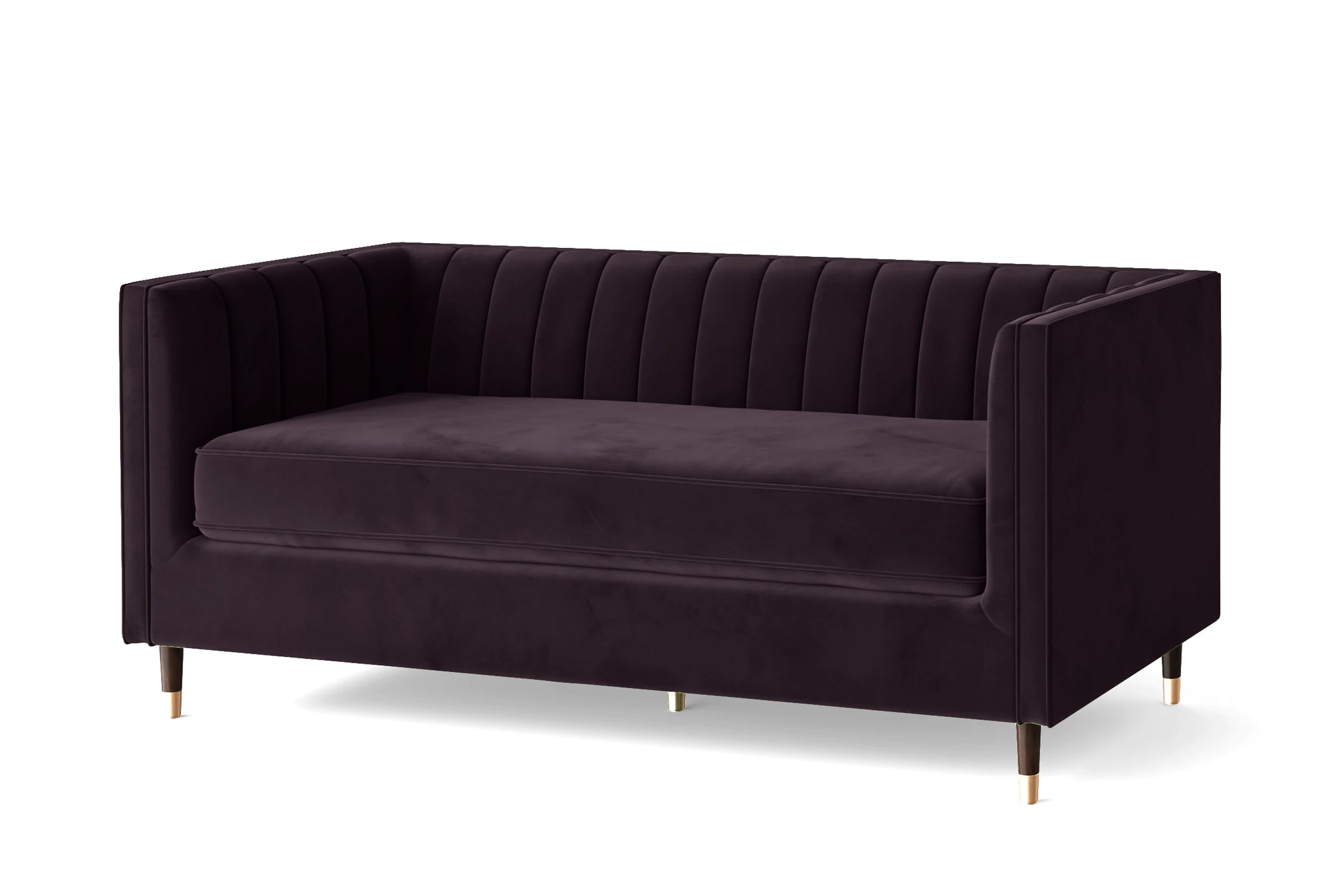 Tivoli 3 Seater Sofa Purple Velvet